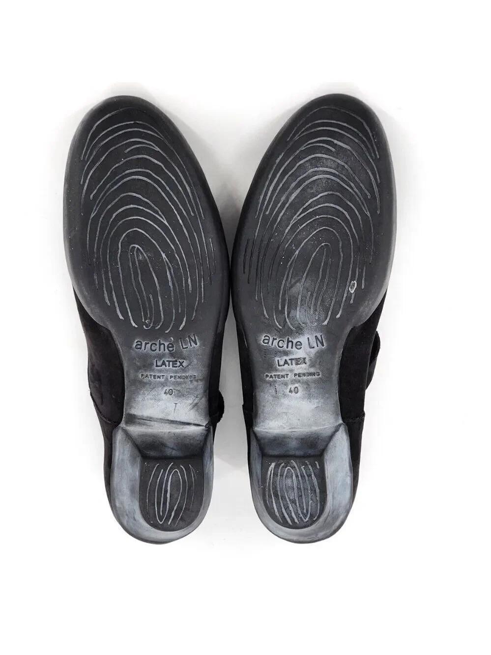 ARCHE Black Leather Mary Jane Pump‎ Heels